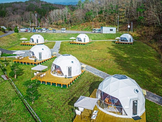 geodesic dome tent hotel