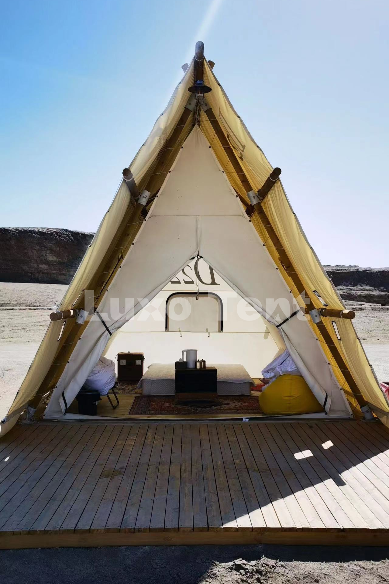  a frame canvas hotel tent house