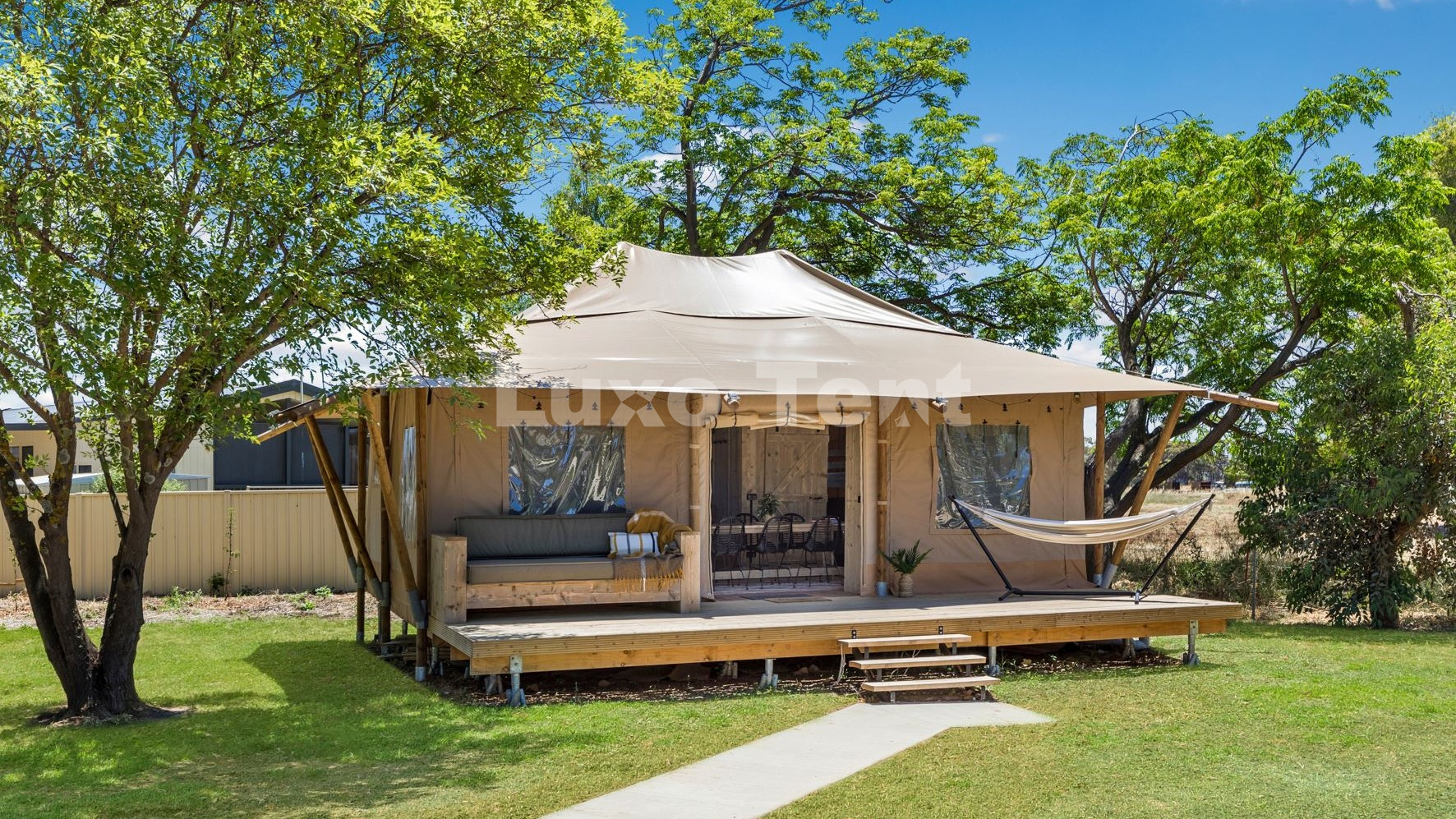 glamping canvas safari tent house
