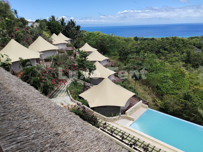 Membrane structure hexagon hotel tent