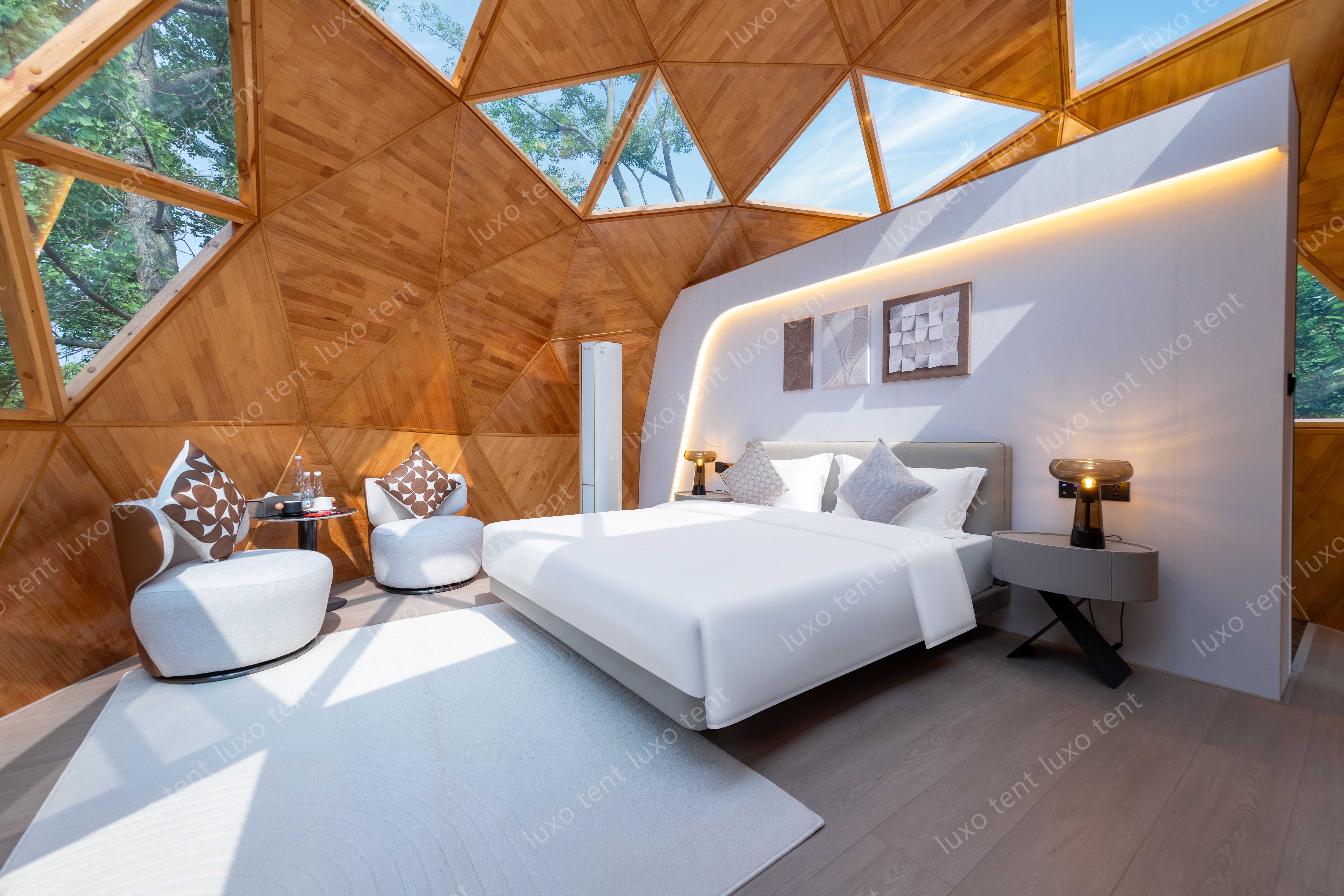 glass dome tent room