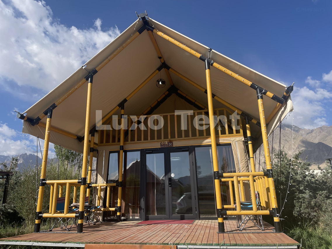 glamping loft safari hotel tent