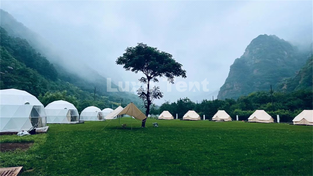 geodesic dome tent hotel